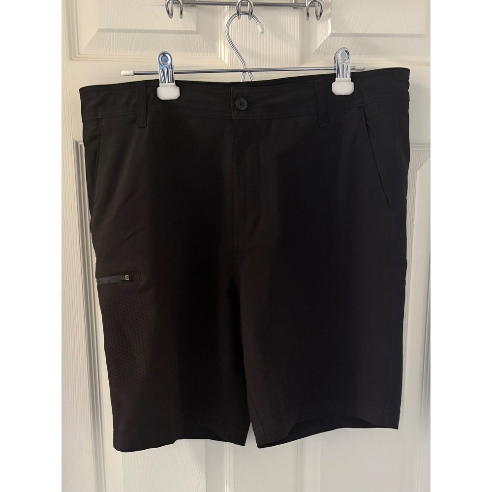 George Wet Dry Mens Black Golf Short Performance Hybrid Sz 34 Casual Stretch EUC